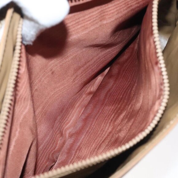 CELINE Macadam Canvas Hand Bag Beige Gold Auth 122202 - Picture 3 of 15